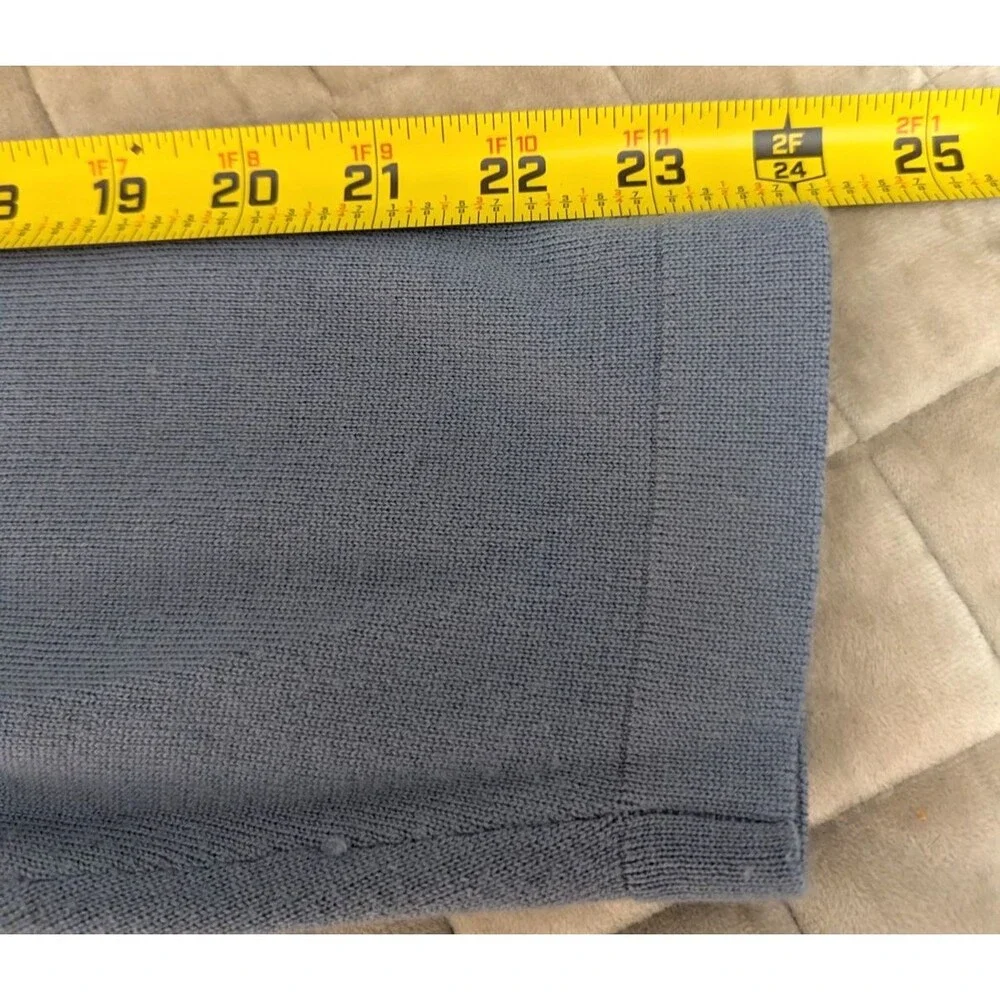 Banana Republic Extra Fine Italian Wool Sweater Men's XL  Grayish Blue